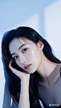 欧美女模特，皮肤质感好，白色背景 (1)
