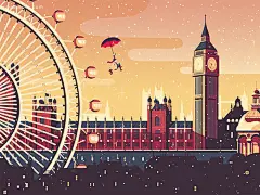 Tom Haugomat 时尚橱窗背景插画欣赏 矢量插画 时尚插画 时尚 商业插画 个性插画 