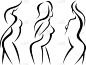 女人,自然美,摆拍,发型,头发,女孩,形状,白色,黑色,布置