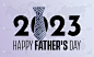 2023父亲节的概念、父亲节庆祝矢量图解模板。每年六月的假日