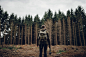 in the woods.