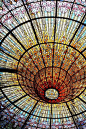 all-is-in-the-all: “Catalan Modernism Stained Glass Ceiling at Palau de la Música. ”