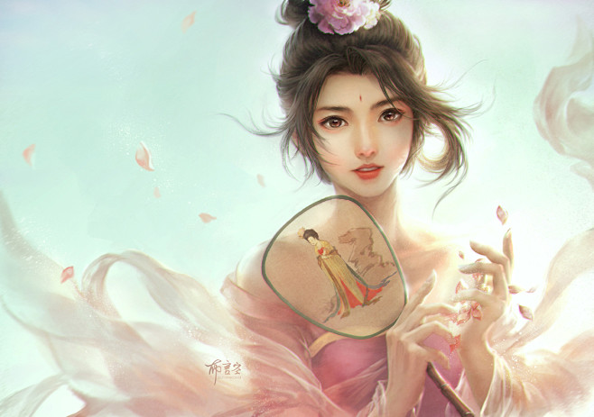 布言空人物插画天之痕独孤宁珂独孤郡主感觉这是天之痕里面塑造的特别