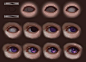 #绘画教程# 一组眼睛的教程 ​​​​