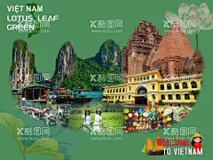 越南国家旅游海报米粉旅行社  - 源文件下载【酷图网】越南,国家旅游,海报,出境游,导游,东南亚,哈龙湾,下龙湾,芽庄,国会大厦,奥黛,米粉,摩托车,丝绸灯笼,荷叶,荷花,旅行社