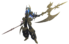 Aaliyah采集到原画站姿（长柄武器、长qiang、戟等）