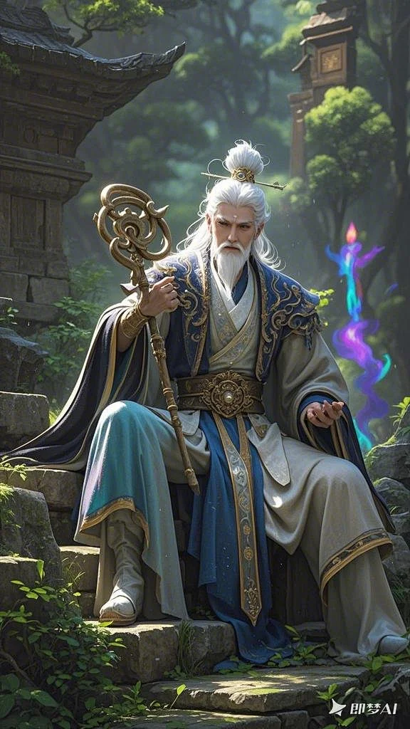 仙侠，白发，男，老头 (16)-花瓣网