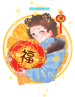 桃子子~采集到木兆子小插画分享~