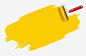 黄色油漆刷高清素材 png 页面网页 平面电商 创意素材 png素材