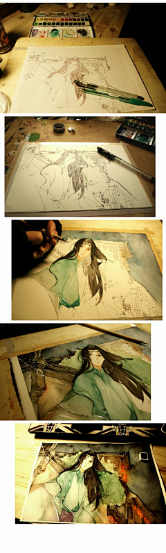 描写された未来の光采集到绘画