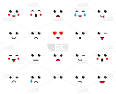 正在努力的土豆采集到面部表情