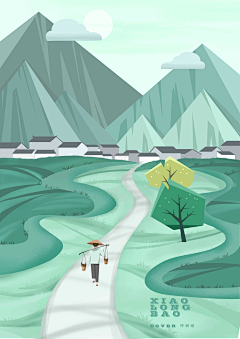 心居米粒采集到插画-场景参考