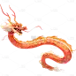 龙年春节新春新年过年除夕中国风中式传统龙插画龙生肖元素素材