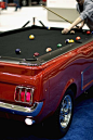 Mustang Pool Table- our future game room needs this! This is way cool!: 