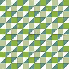 无缝抽象绿色几何螺旋缎带图案