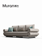意大利轻奢沙发设计师款l型沙发头层牛皮123真皮沙发组合客厅现代-tmall.com天猫