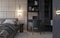 Flora: A Play With Pastels : A set of muted colour schemes decorate the rooms of this contemporary home. Shades of dusky pink and shades of grey combine to create a relaxing chic interior.