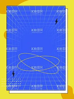 几何科技抽象海报  - 源文件下载【酷图网】酸性风,几何,线条,文字,边框,渐变,流体,纹理,图案,弥散光,效果,PSD,模板,素材,背景,