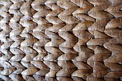 由风信子干织带制成的独特席子