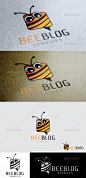 Bee Blog Services Logo - Animals Logo Templates