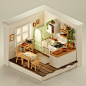 3D 3d modeling b3d blender blender3d cute Digital Art  Isometric Render stylized
