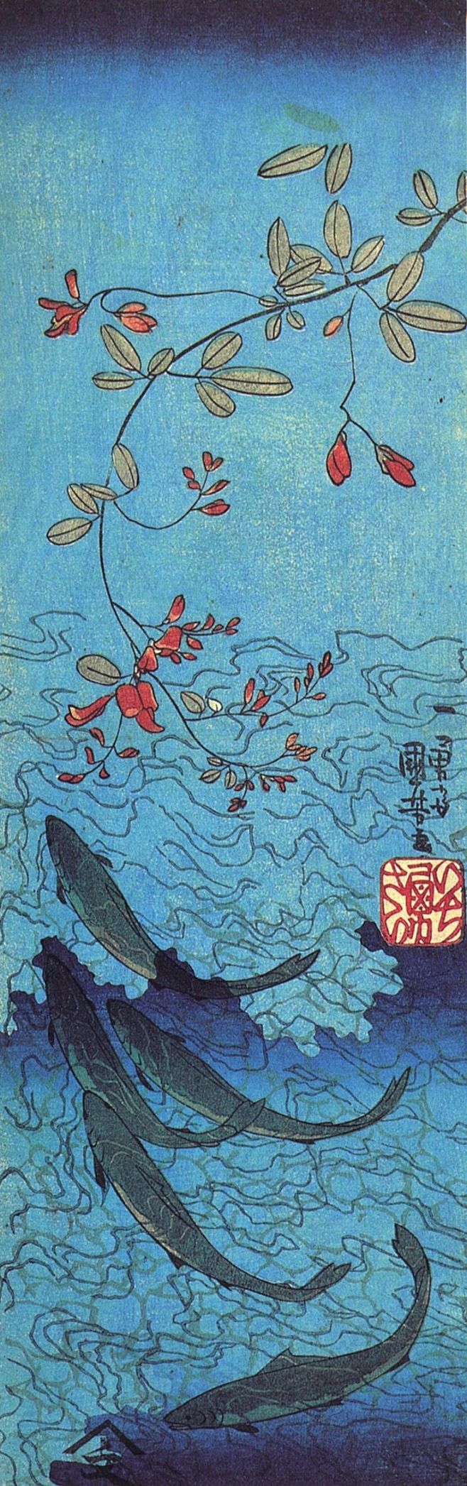 Sharks by Utagawa Ku...