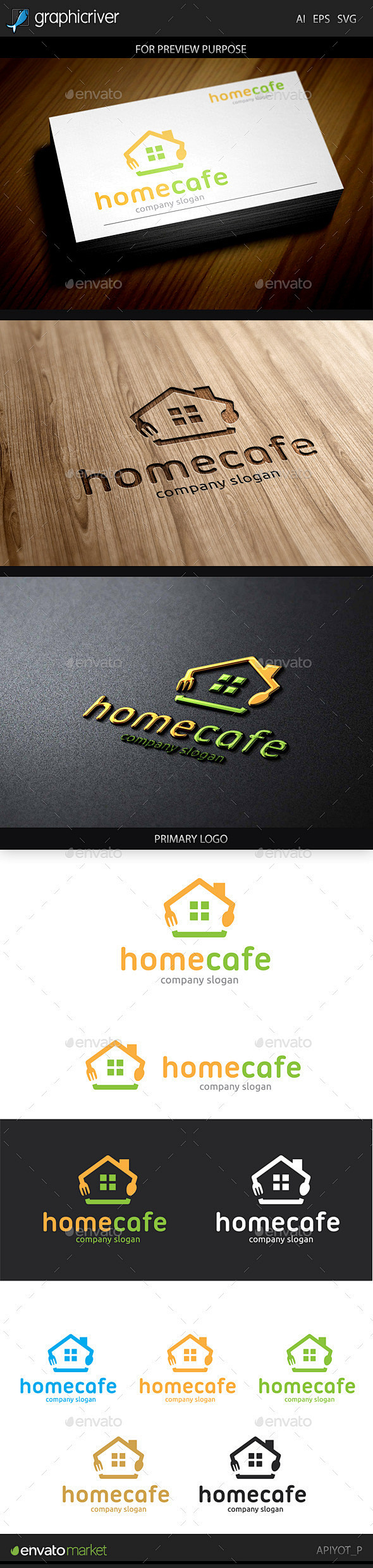 家咖啡馆的标志——食品标志模板Home ...