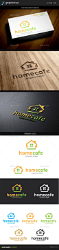 家咖啡馆的标志——食品标志模板Home Cafe logo - Food Logo Templates烹饪,公司业务标志,周期,美味,吃,快餐,发现,叉,美食,美味,房子,房子,房子的标志,厨房,刀,午餐,餐,接待,配方,餐厅标识,简单的和独特的,勺子,美味 cooking, corporate business logo, cycle, delicious, eating, fast food, find, fork, gastronomy, gourmet, home, house, house lo