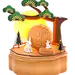 中秋节兔子月饼C4D立体三维微观场景设计素材_PNG：03