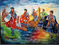 Rainbow Dancers by Painter Sheila Toderian