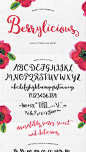 【FONT-044】Berrylicious个性时尚钢笔连笔手写英文字体-淘宝网