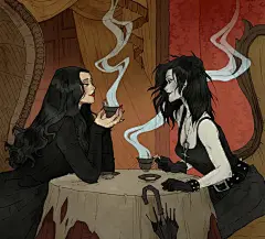 挑战对于恐惧与爱、美丽和丑陋的观念，哥特式暗黑系插画师Abigail Larson