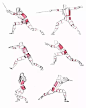 人体绘画参考丨舞剑人体结构动态