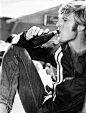 bellecs:

Robert Redford behind the scenes of Little Fauss and Big Halsy (1970)
