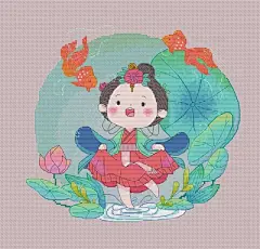 【泡泡的绣窝】DMC自配套件...古风小场景系列9图-淘宝网
