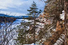 河流,有包装的,冰块,寒冷,西伯利亚,环境,温度,霜,雪,天气