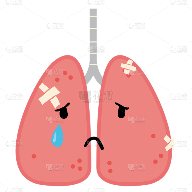 肺结核医疗元素贴纸-SVG1