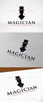 魔术师标志模板——人类标志模板Magician Logo Template - Humans Logo Templates黑色、品牌、卡片技巧,人物,chilhood,经典,cmyk,容易,编辑,优雅,明确,幻想,有趣,绅士,孩子生日聚会,标志,魔法,魔法学院,魔术俱乐部,魔法课,魔术表演,男人轮廓,现代化、个性化、兔子,红、明星,模板,魔杖,whichcraft black, branding, cards tricks, characters, chilhood, classic, cmyk, eas