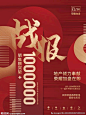 销售喜报战报房地产公司海报