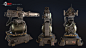 Sentry Turret X1, Art Bully Productions : This weapon asset was an Art Bully Productions in-house project to demonstrate some of our concept art and hard surface art capabilities. <br/>Concept Artist: Muh Dipo<br/>3d Artist: Patrick Nuckles&am