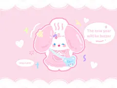 可爱插画少女心ipad壁纸    cr.什么小瑶