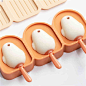 可爱雪糕模具食品级硅胶冰格家用自制冰糕冰激凌冰淇淋儿童冰块盒-tmall.com天猫