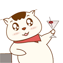 Viven原创设计&lt;逗萌哈皮&gt;表情微信表情包 干杯 哈皮猫15