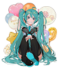 动漫女#初音未来#MiKu
画师：八三
@不是可爱鬼
