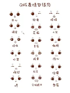 Q版人物表情包练习