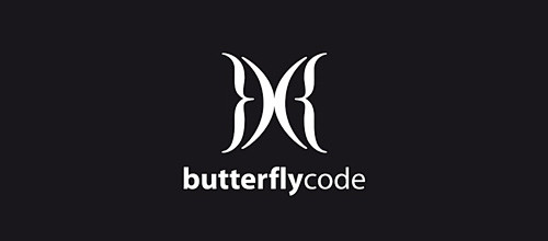以蝴蝶为元素的Logo设计 - 设计欣赏...
