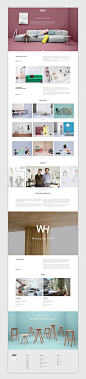 简洁家具产品类网页设计，很合适的风格！ ​​​​