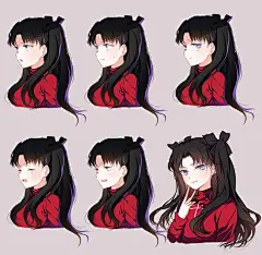 Fate/Stay Night 远坂凛 同人图 插画 壁纸 | 凛 | 半次元-第一中文COS绘画小说社区