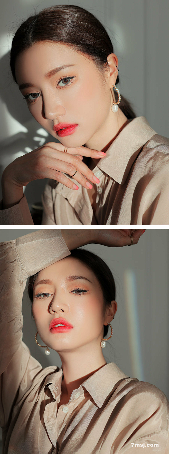 韩国 欧美护肤品化妆品彩妆模特