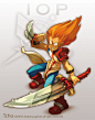 Dofus Character the  IOP by tchokun